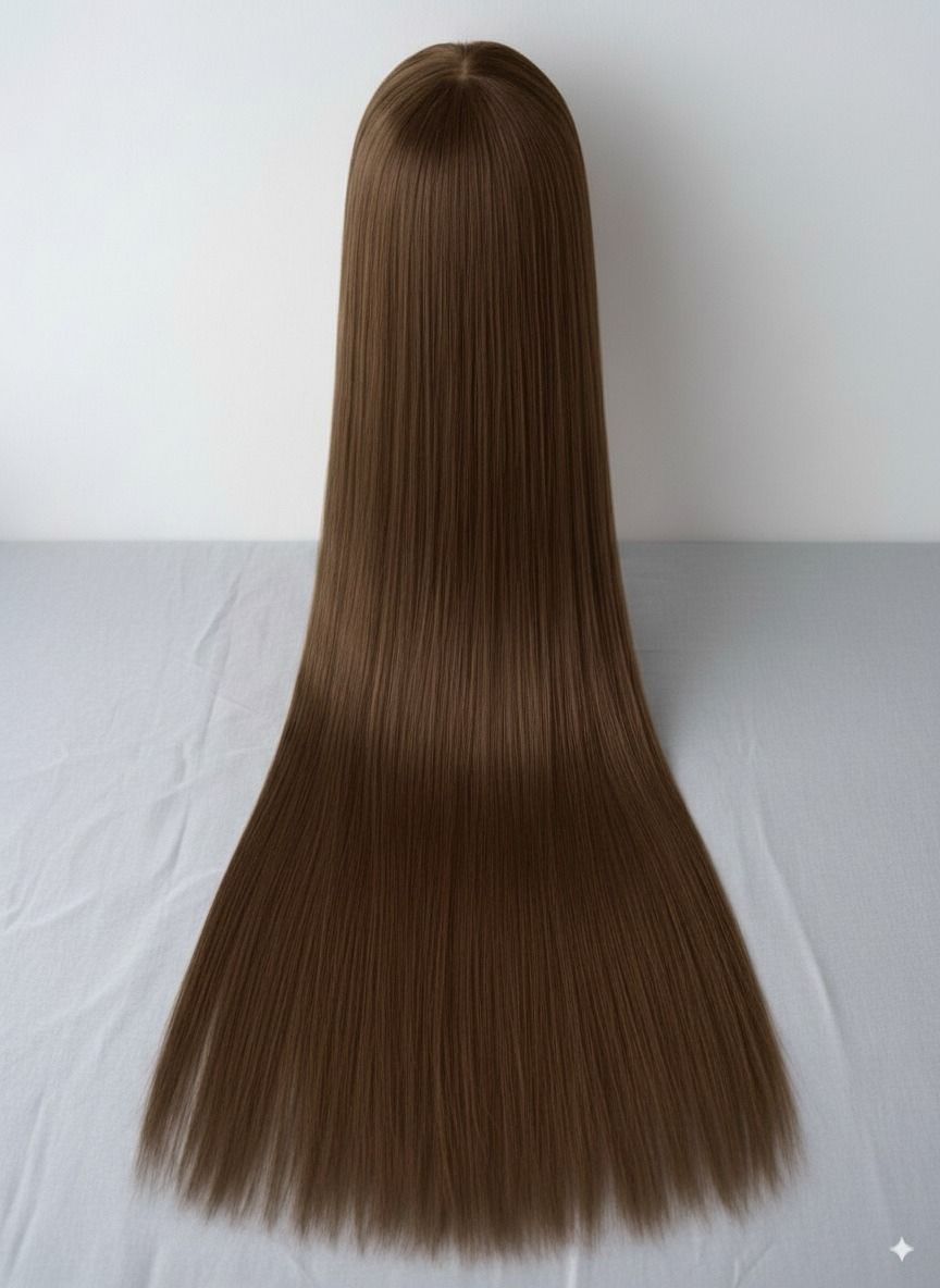 Nova 22" Brown Clip-In Synthetic Hair Extensions – 7 Piece Straight Set